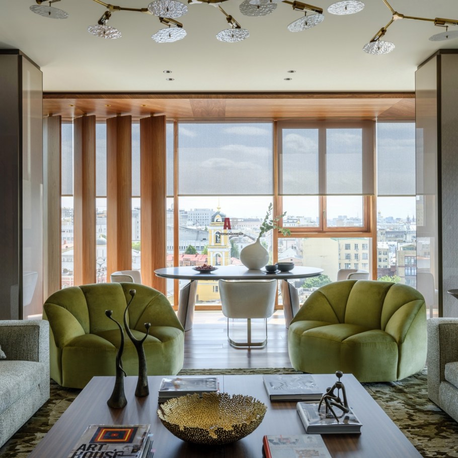 Интерьер с панорамными окнами