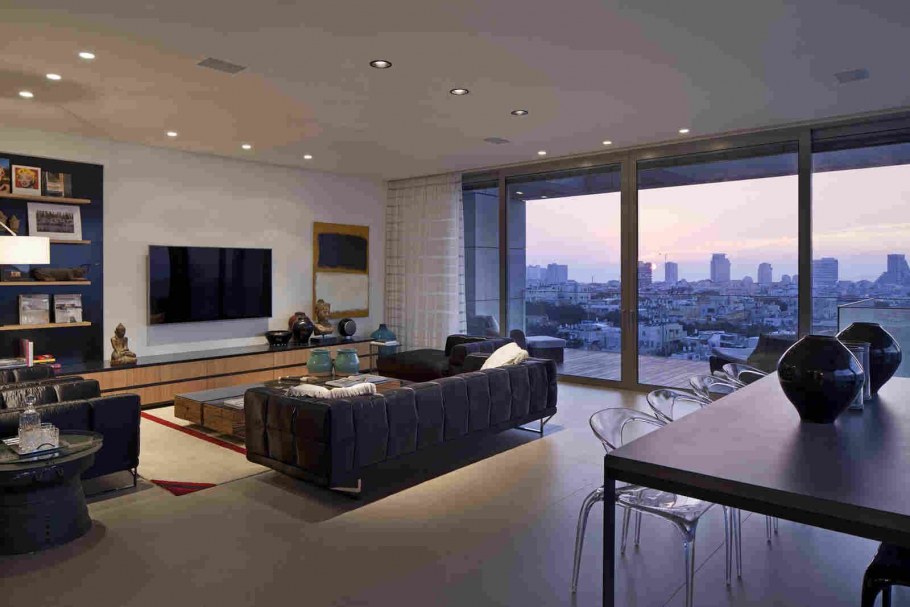 Однокомнатная квартира с панорамными окнами