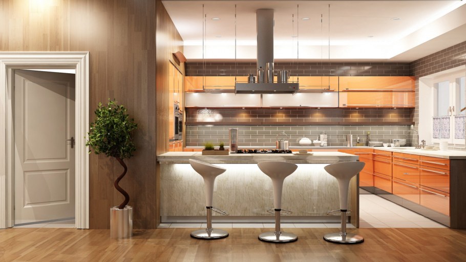 3 Д интерьеры кухонь