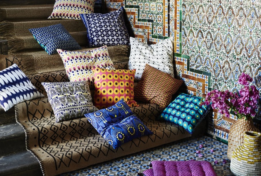 Декор из разного текстиля