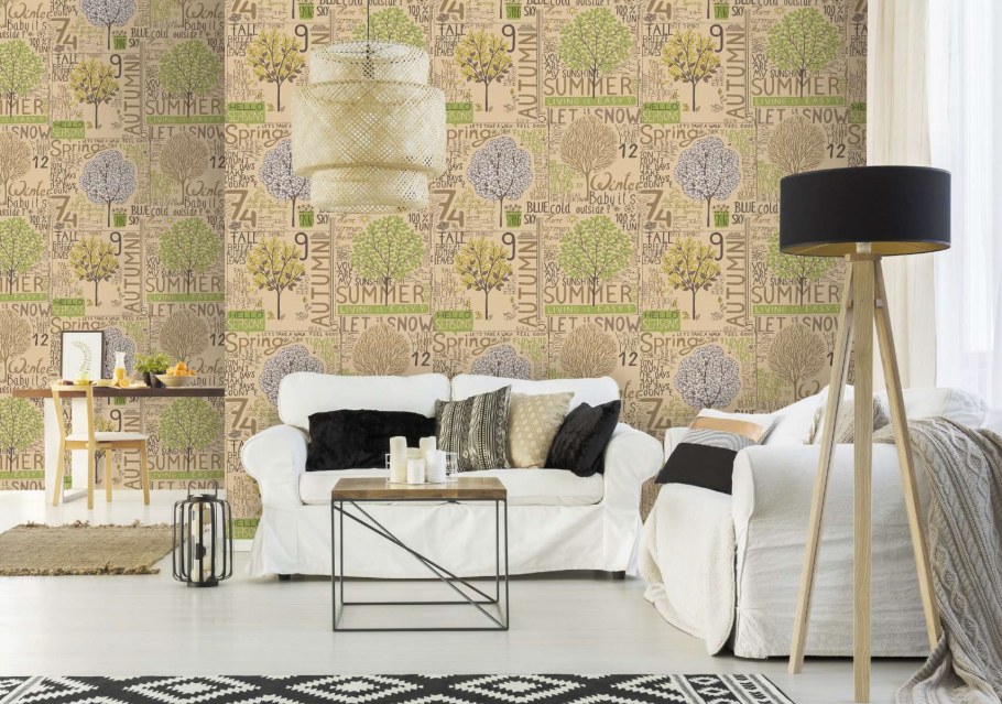 Обои флизелиновые Ateliero Coffee белые 1.06 м 888621