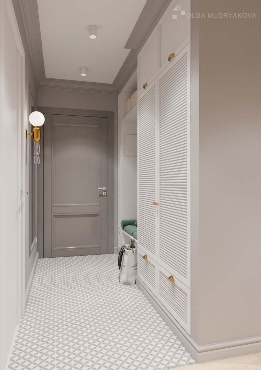 Гостиные с жалюзийными дверцами