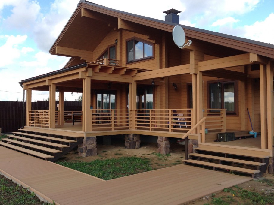 Терраса из бруса