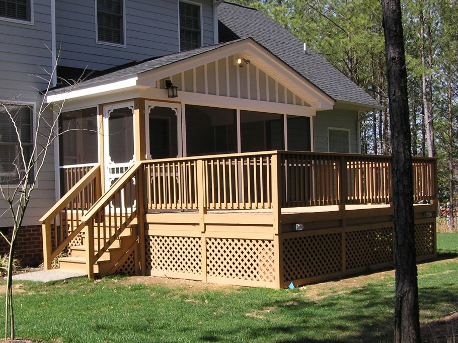 Наружная отделка веранды