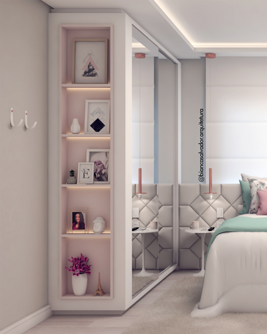 Дизайн спальни с уголком для девушки