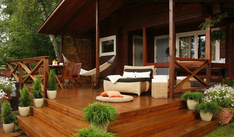 Веранда с прозрачной крышей