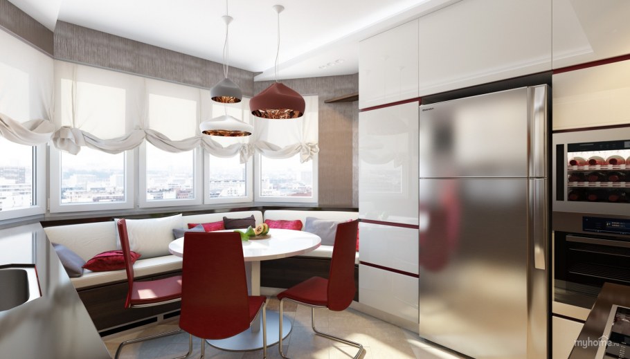 Планировка кухни п44т двушка