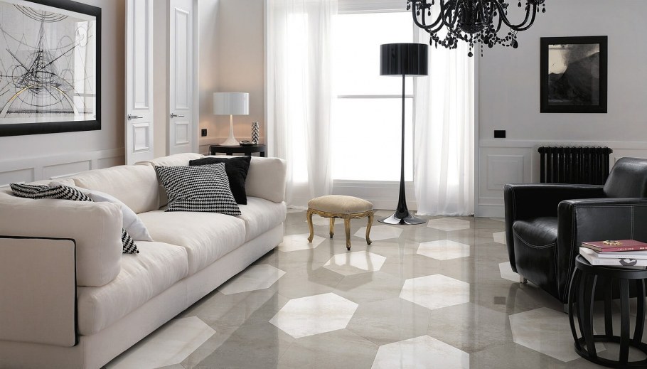 Линолеум черно белый