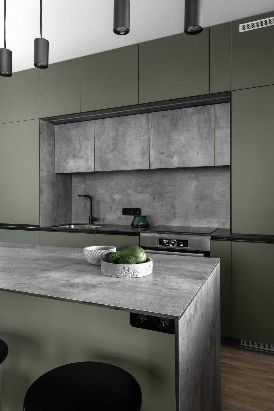 Bodarp бодарп дверь, серо-зеленый60x80 см