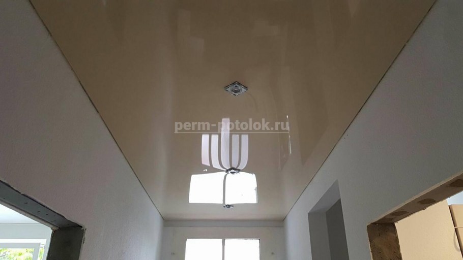 Белый матовый двухуровневый натяжной потолок