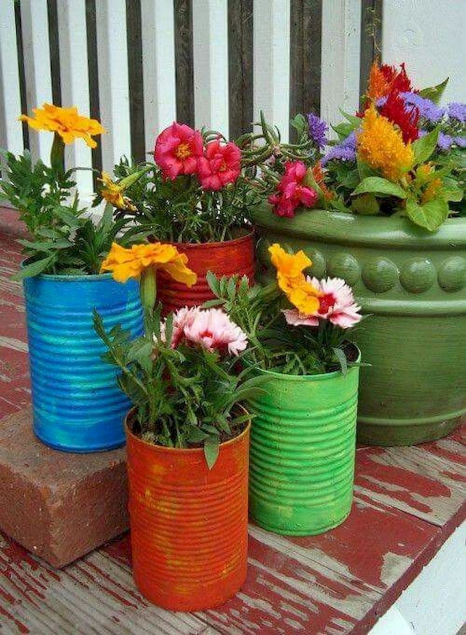 Вазон из пластмассового ведра