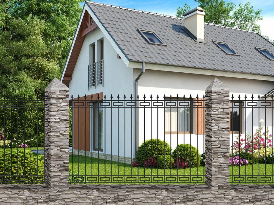 Красивые заборы из металла