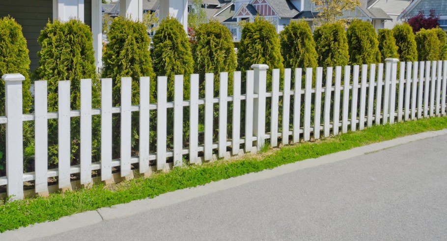 Забор белый