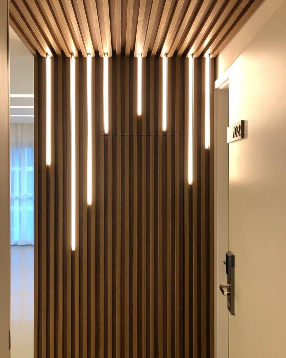 Деревянные панели вертикальные