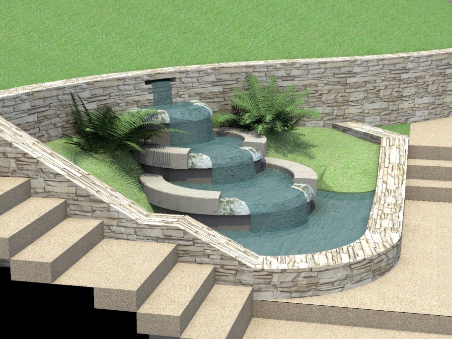 Амфитеатр на набережной Нью-Олбани.