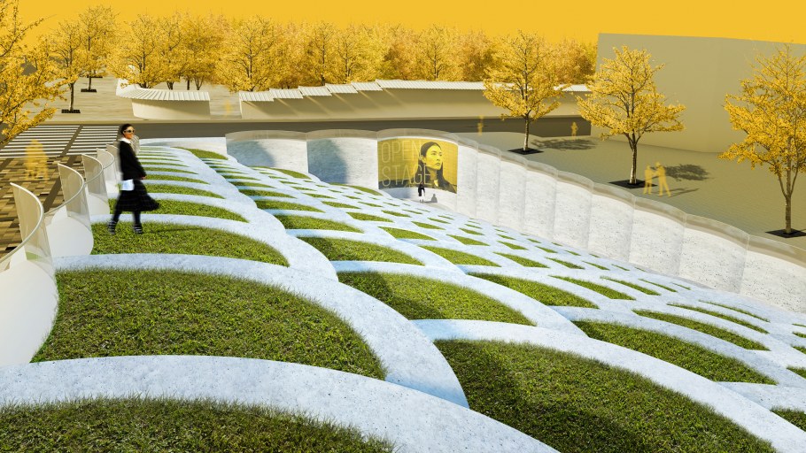 Мощение зоны кострища