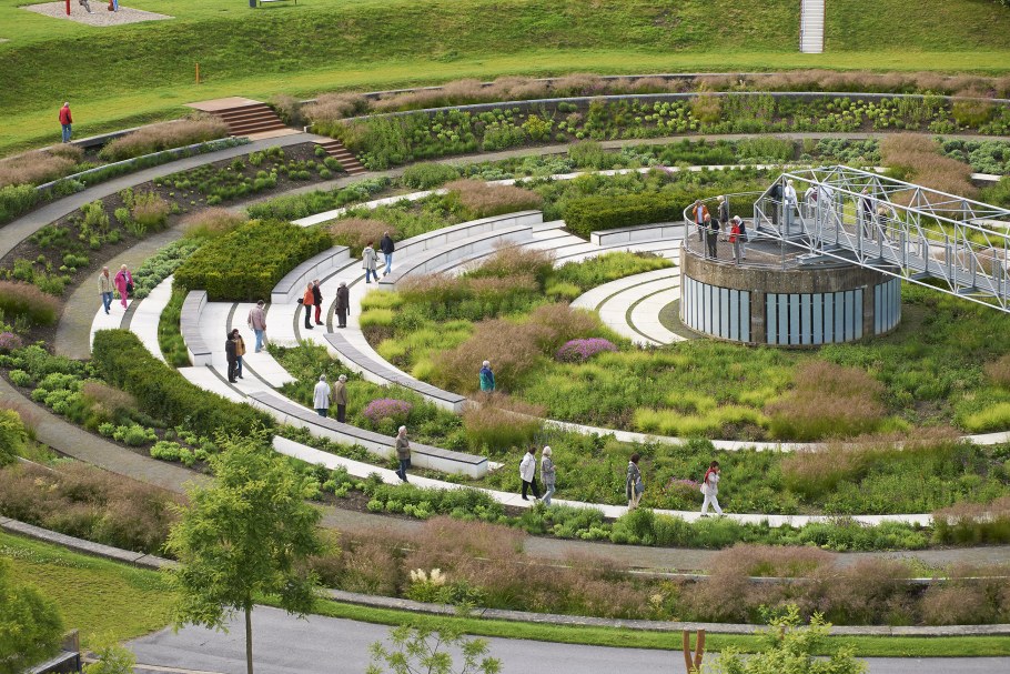 Ландшафт Парковая зона лавочки