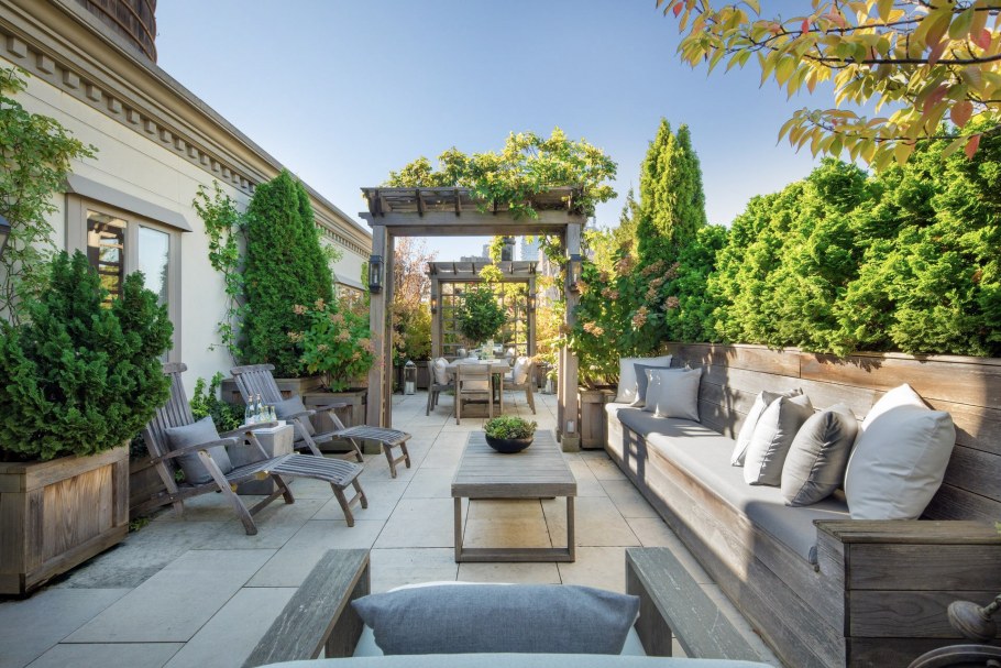 Терраса в пентхаусе Нью Йорк