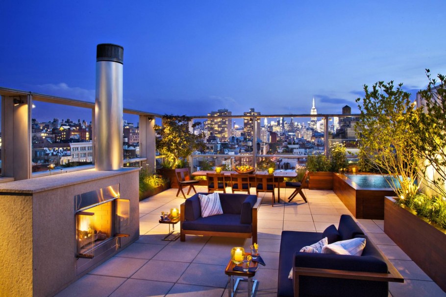 Пентхаус Нью Йорк веранда