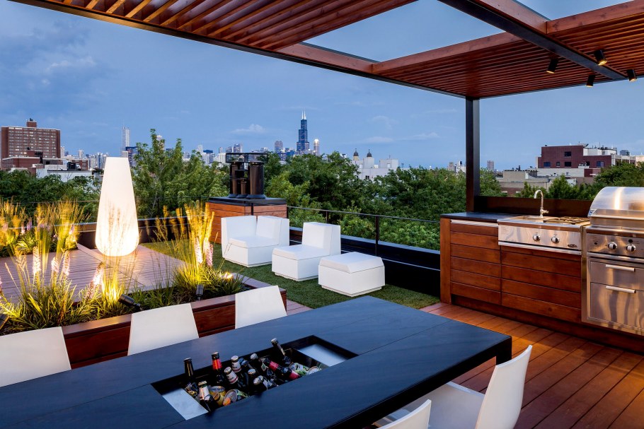 Красивые террасы на крыше