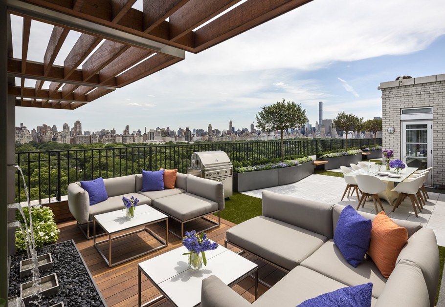 Пентхаус с террасой на крыше план