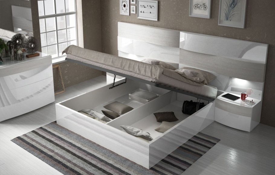 Кровать с тумбами Daniela 180х200 с подъемным механизмом