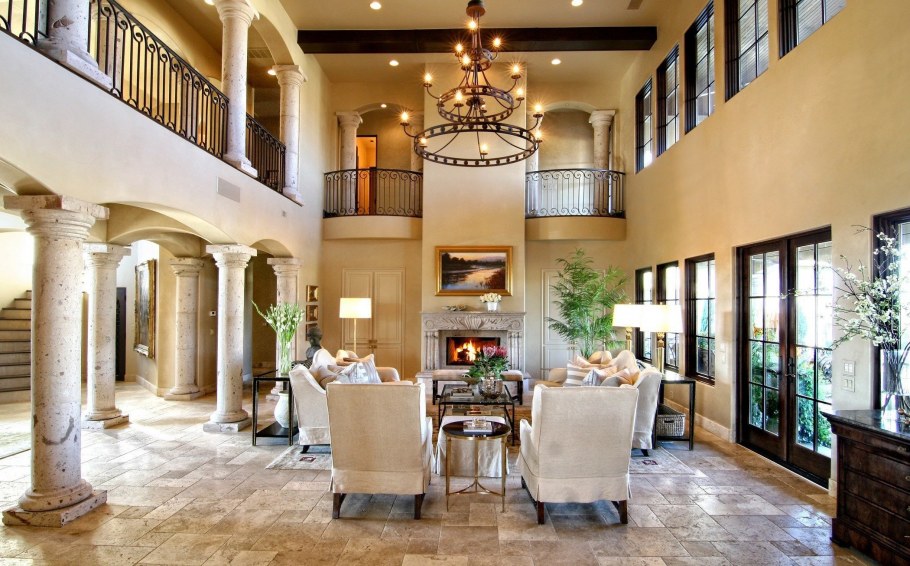 Романский стиль потолок