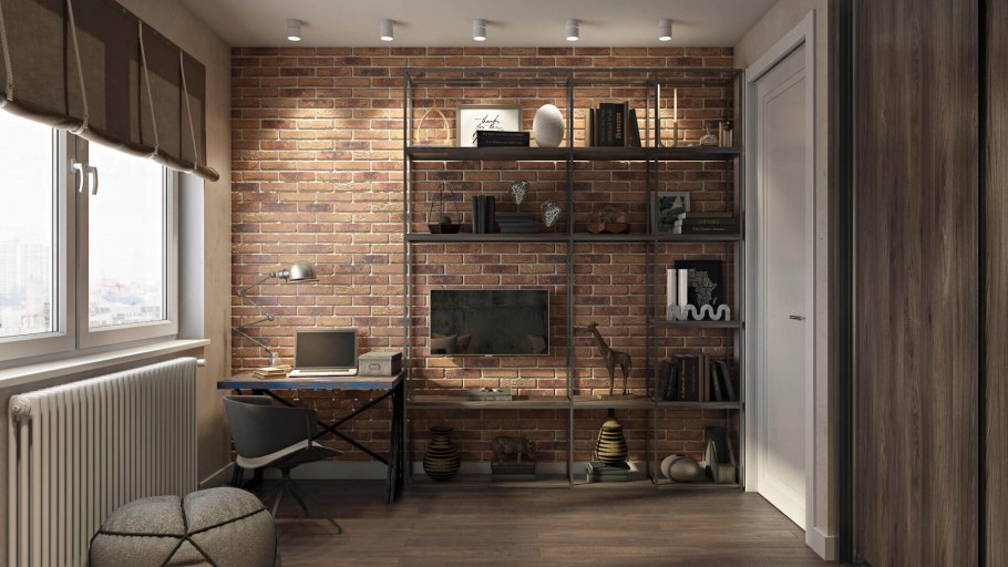 Домашний кабинет в стиле Минимализм