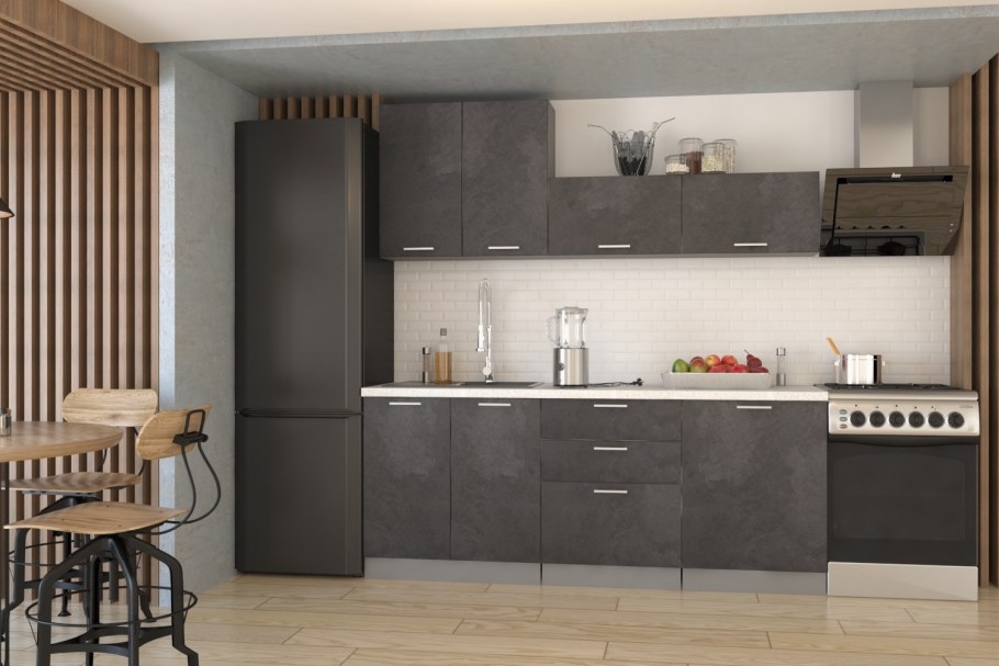 Кухня лофт фабрики св-мебель