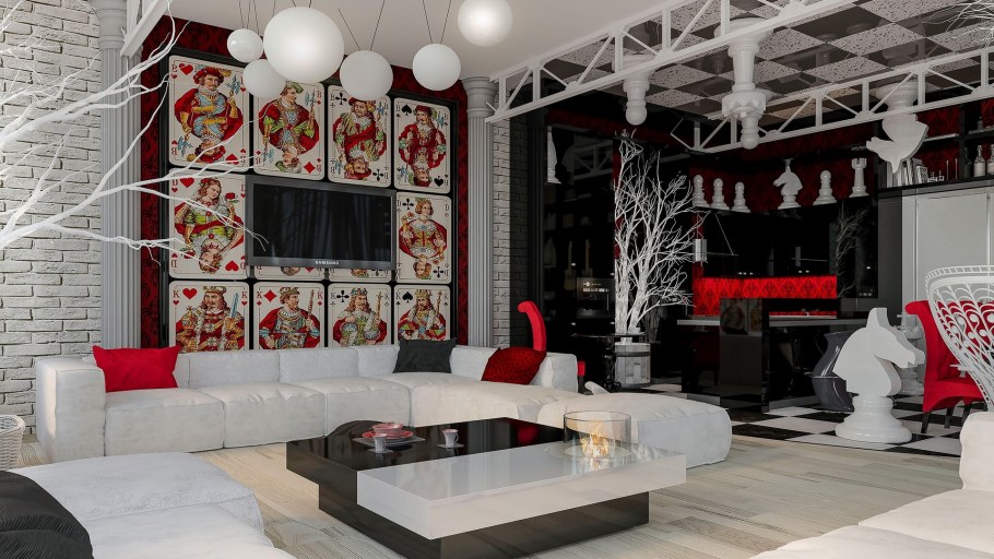 Элементы интерьера в стиле Авангард мебель