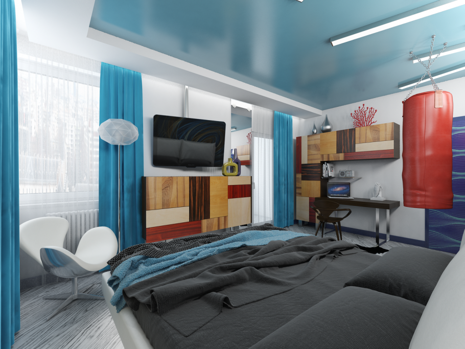 Комната подростка в стиле Авангард