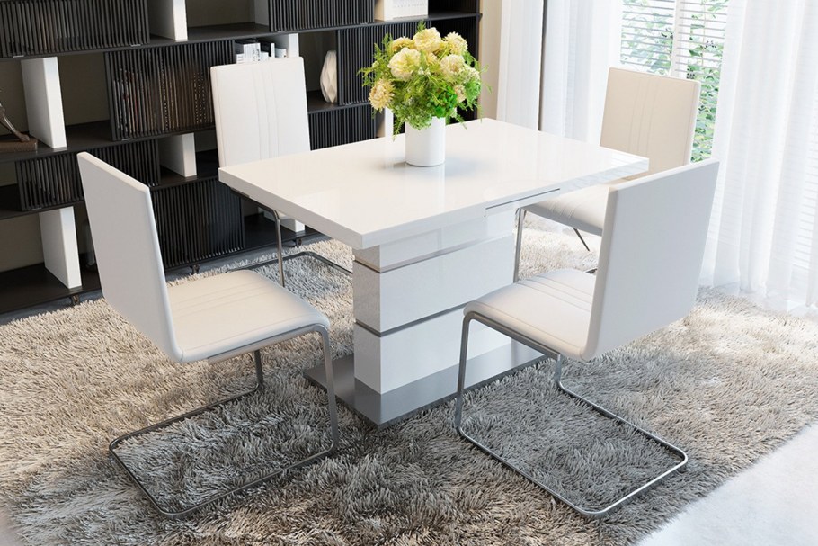 Стол раздвижной со стеклом Амстердам ТД-107.01.13