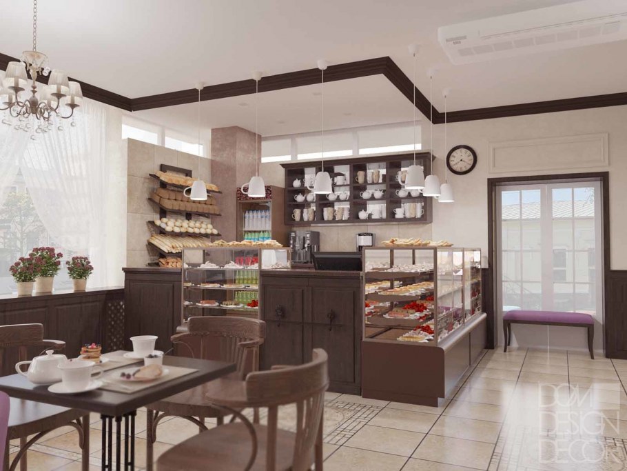 Кафе кондитерская интерьер
