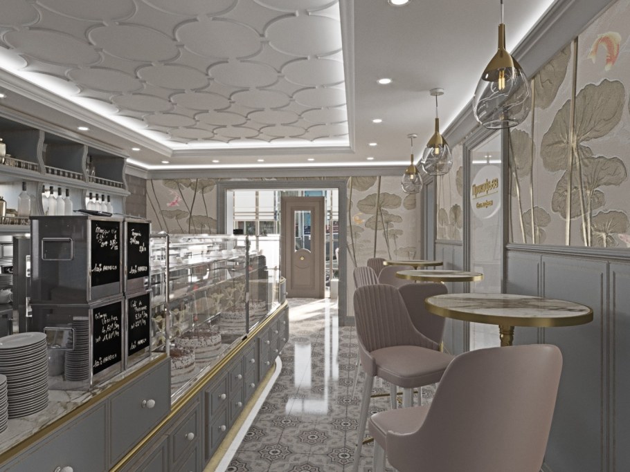 Интерьер кондитерского магазина