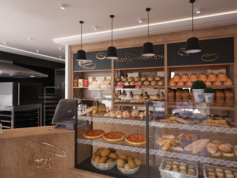 Торговое оборудование для пекарни-кондитерской
