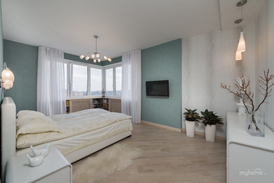 Перламутровый цвет стен в интерьере