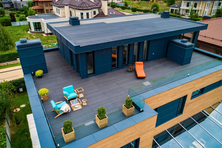 Эксплуатируемая плоская кровля