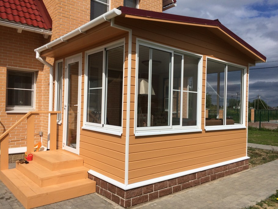 Каркасные веранды пристройки