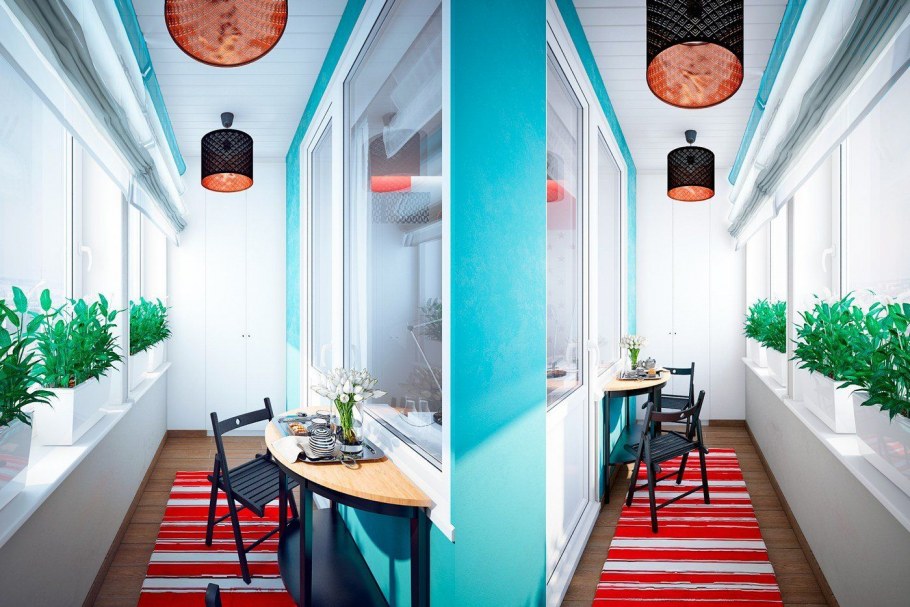 Интерьер лоджии