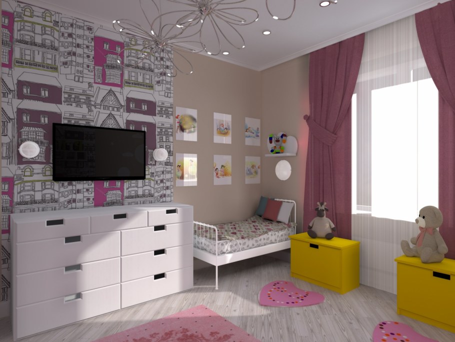 Спальня для девочки икеа