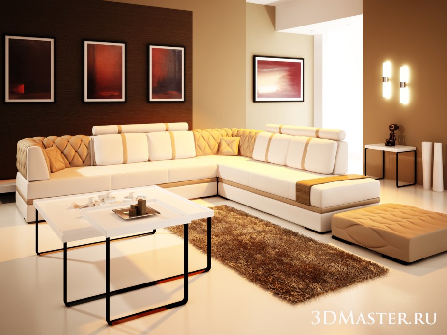 Симметричный интерьер