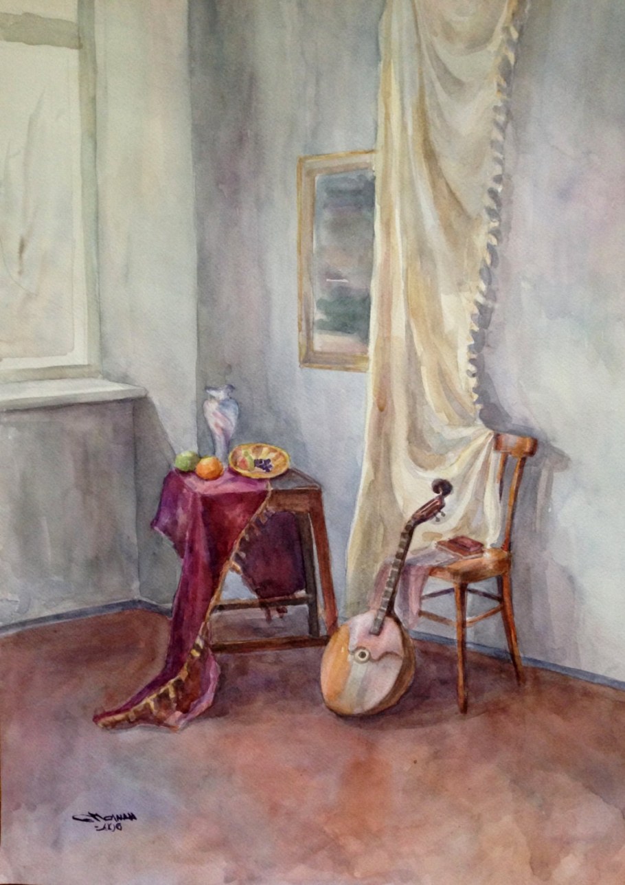 Тематический натюрморт в интерьере