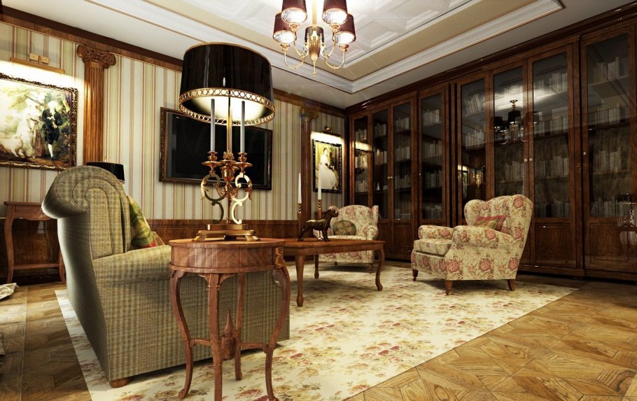 Английский стиль в интерьере квартиры