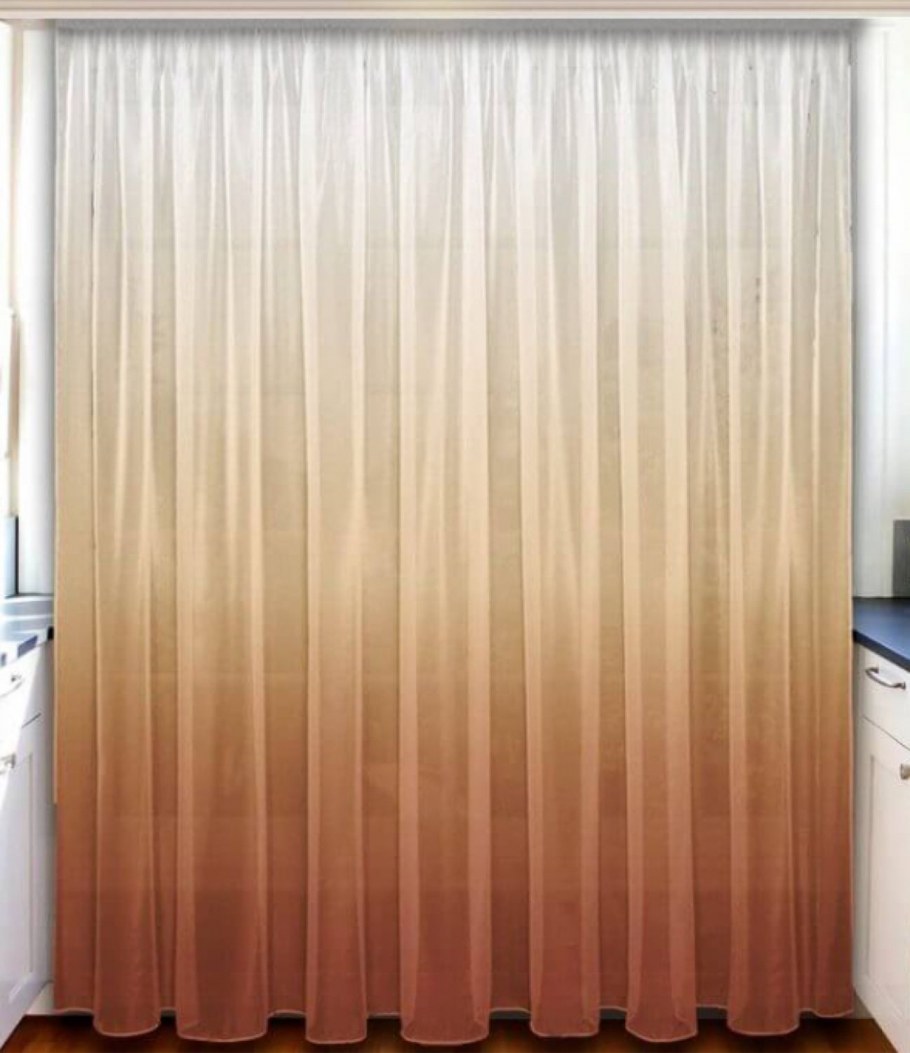 Тюль вуаль градиент