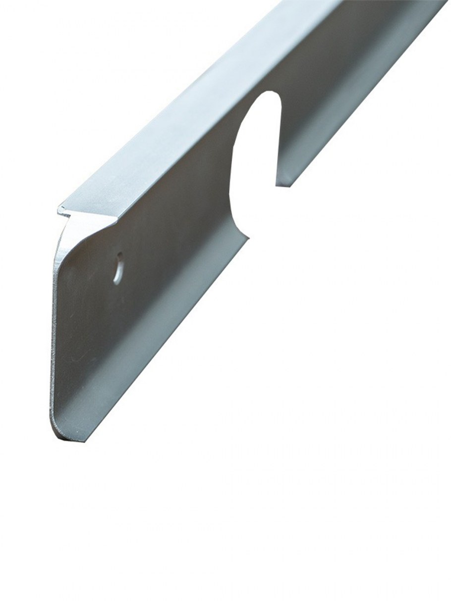 Планка угловая столешница 38мм нерж r8