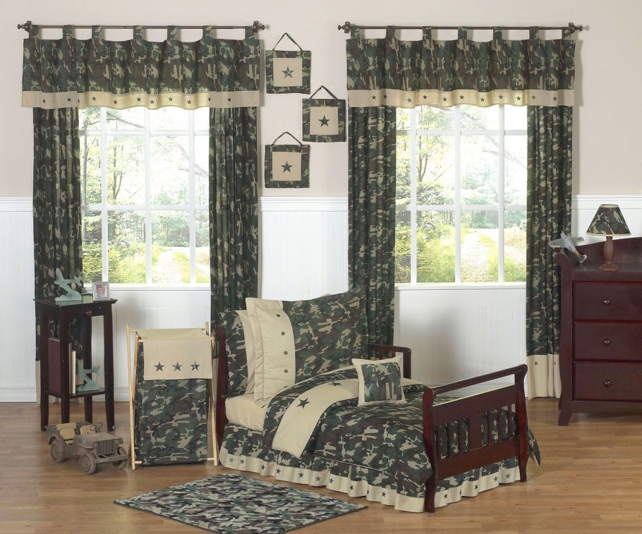 Шторы в стиле милитари