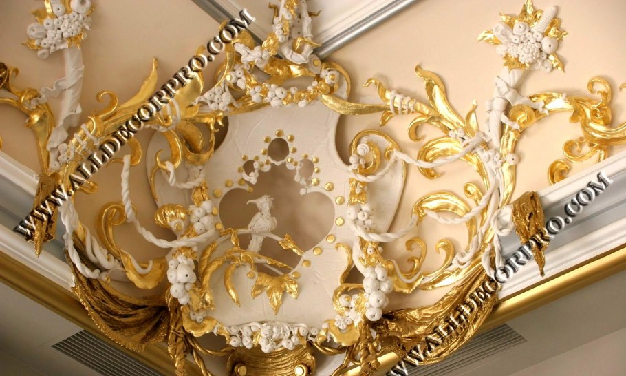 Золочение лепнины сусальным золотом