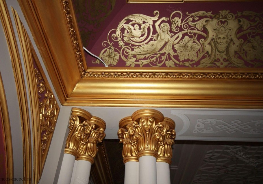 Позолота в интерьере квартиры