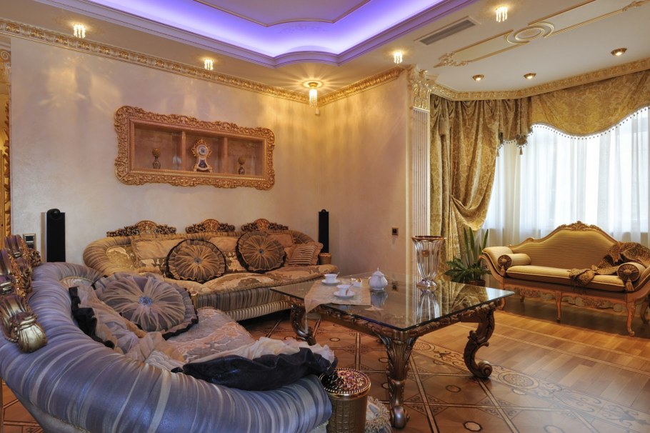 Золочение лепнины сусальным золотом