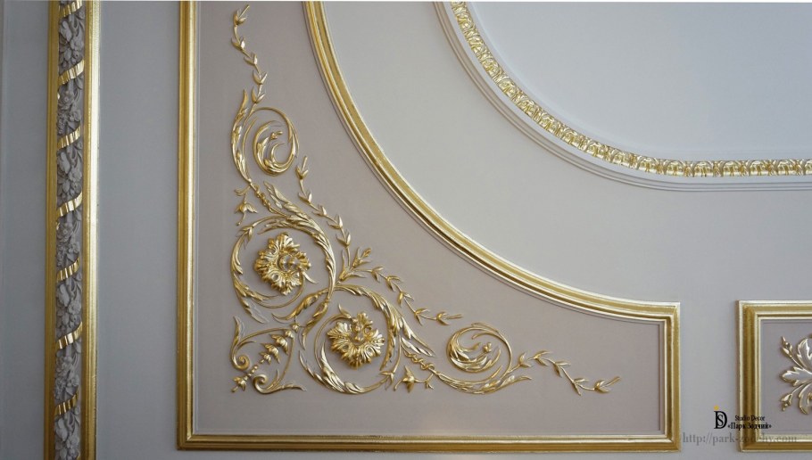 Позолота в интерьере